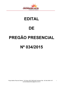 Edital &ndash; Preg&atilde;o &ndash; FMS &ndash; Aquisi&ccedil;&atilde;o de