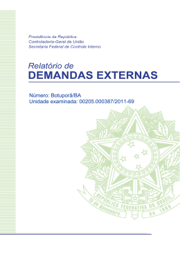 RDE 00205.000387-2011-69 - BA - Controladoria