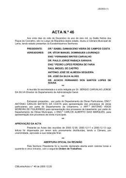 20 Dezembro 2000 - C&acirc;mara Municipal de Leiria