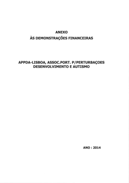 ANExo &Agrave;s DEMONSTRA&ccedil;&otilde;Es FINANCEIRAS