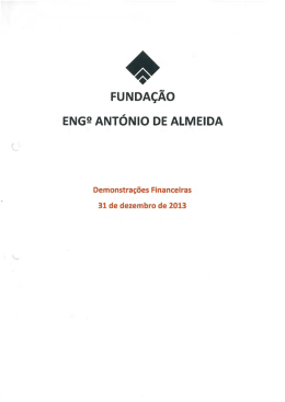 Demonstra&ccedil;&otilde;es Financeiras - Funda&ccedil;&atilde;o Eng. Ant&oacute;nio de Almeida