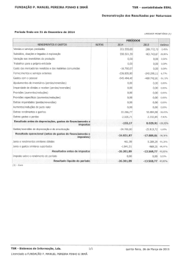 Demonstração de Resultados