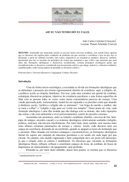AH! EU N&Atilde;O TENHO D&Oacute;! EU FALEI. Jo&atilde;o Carlos Cattelan