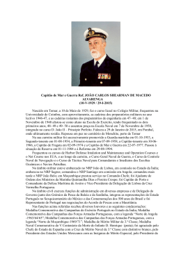 Capitão de Mar e Guerra Ref. JOÃO CARLOS SHEARMAN DE