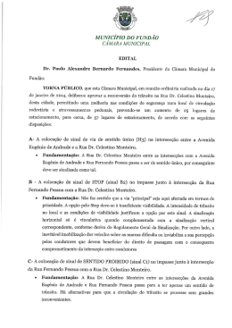Transferir - C&acirc;mara Municipal do Fund&atilde;o