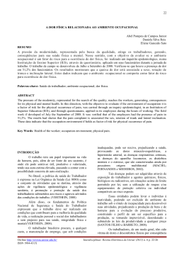 22 INTRODU&Ccedil;&Atilde;O O trabalho tem um papel importante na