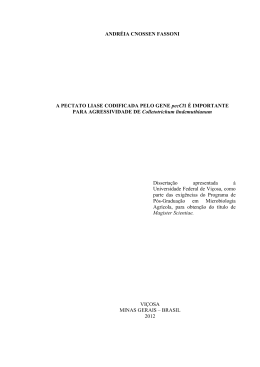 A PECTATO LIASE CODIFICADA PELO GENE - Locus
