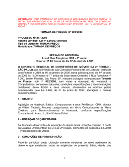 importante: para participar da licitação o interessado