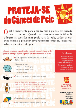 O sol e importante para a saúde, mas e preciso ter