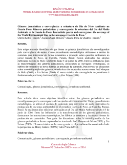 RAZÓN Y PALABRA Primera Revista Electrónica en Iberoamérica