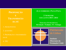 7. F&eacute; IV - Escola de leigos