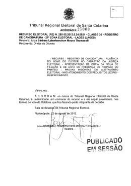 27000 - Tribunal Regional Eleitoral de Santa Catarina