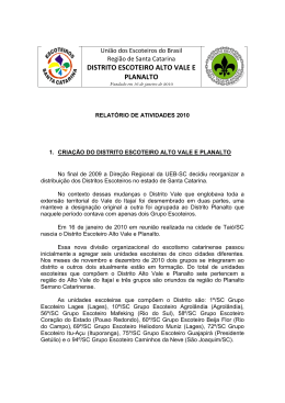 DISTRITO ESCOTEIRO ALTO VALE E PLANALTO