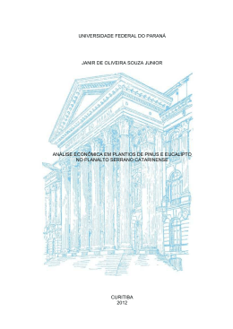 JANIR DE OLIVEIRA SOUZA JUNIOR - Biblioteca Florestal