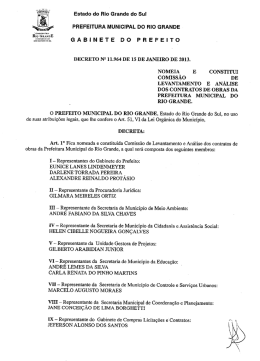Decreto n&ordm; 11.964 - Prefeitura do Rio Grande