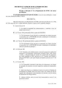 decreto nº 14.946 de 30 de janeiro de 2014 - Sefaz BA