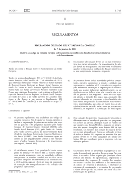 Regulamento Delegado (UE) n.o 240/2014 da Comissão