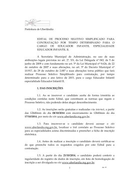 edital de processo seletivo simplificado para contrata&ccedil;&atilde;o por tempo