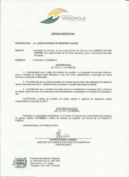 Veja contrato - Governo Municipal de Vianópolis