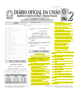 Portaria N&ordm; 331 de 09 de Novembro de 2012