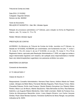 21/10/2002 Colegiado: Segunda C&acirc;mara N&uacute;mero da Ata: 38/2002