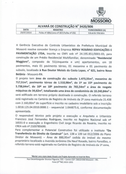 alvara de construcao