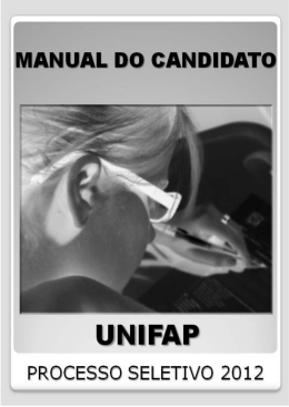 manual do candidato - ps 2012