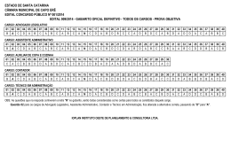 edital 009/2014 - gabarito oficial definitivo