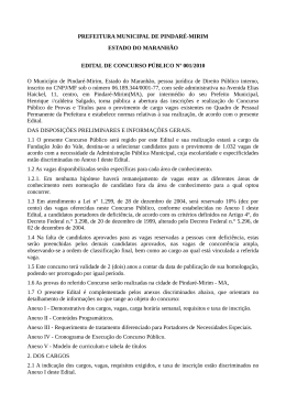 PREFEITURA MUNICIPAL DE PINDAR&Eacute;-MIRIM