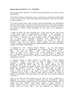 Boletim Mensal Nº 1 - 15/01/2006 - (arquivo em PDF) - PGGM