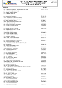 Clique aqui e confira a lista de aptos para o sorteio do IPTU premiado.