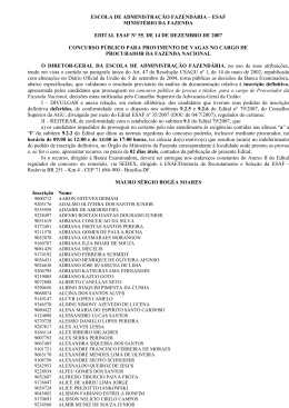 escola de administra&ccedil;&atilde;o fazend&aacute;ria &ndash; esaf minist&eacute;rio da fazenda