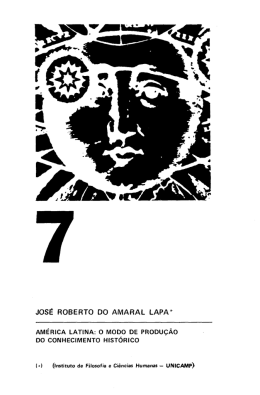 JOS&Eacute; ROBERTO DO AMARAL LAPA*