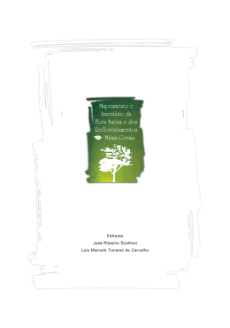 Editores Jos&eacute; Roberto Scolforo Luis Marcelo Tavares de Carvalho