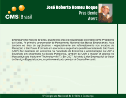 José Roberto Romeu Roque Presidente Aserc