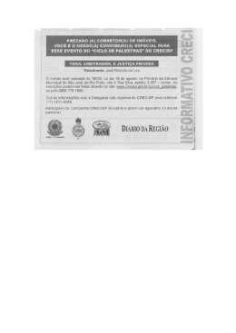 Jos&eacute; Roberto de Lira O evento ser&aacute; realizado &agrave;s 18h00