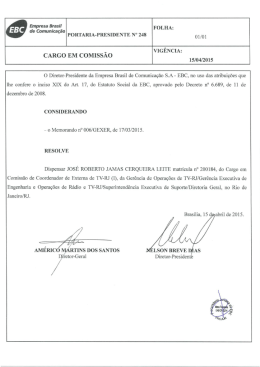 portaria &ndash; presi n&ordm; 248 &ndash; demiss&atilde;o &ndash; jose roberto jamas cerqueira leite