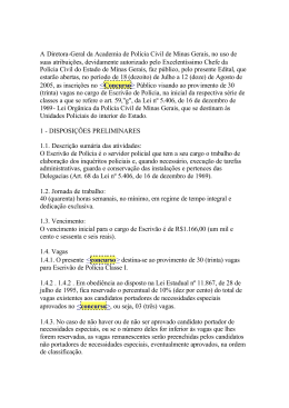 A Diretora-Geral da Academia de Polícia Civil de Minas Gerais, no