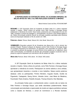 A REPERCUSS&Atilde;O DA EXPOSI&Ccedil;&Atilde;O GERAL DA ACADEMIA