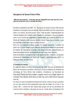 entrevista em pdf - Academia Nacional de Direito do Trabalho