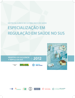 especializa&ccedil;&atilde;o em regula&ccedil;&atilde;o em sa&uacute;de no sus