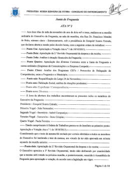 Ata 2 - Junta de Freguesia de Nossa Senhora de Fátima