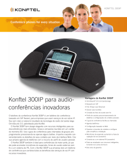 Konftel 300IP para audio- conferências inovadoras
