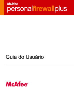 2 Usando o McAfee Personal Firewall Plus