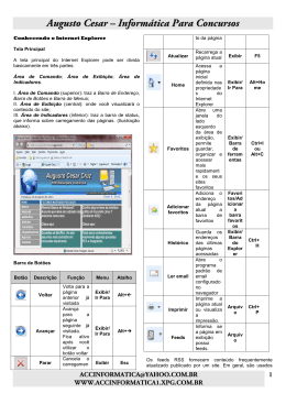 INTERNET EXPLORER E EMAIL - Augusto Cesar