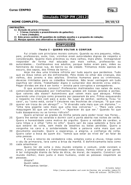 Simulado CTSP-PM (2012)