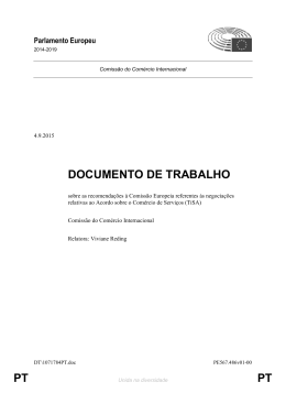 PT PT DOCUMENTO DE TRABALHO