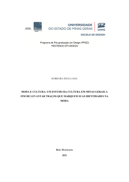 b&aacute;rbara dias lage moda e cultura - Mestrado em Design