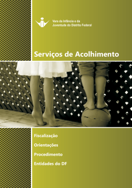Servi&ccedil;os de Acolhimento