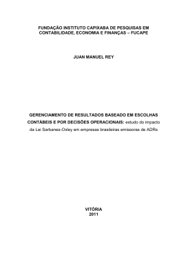 REY, Juan Manuel. Gerenciamento de resultados baseado em